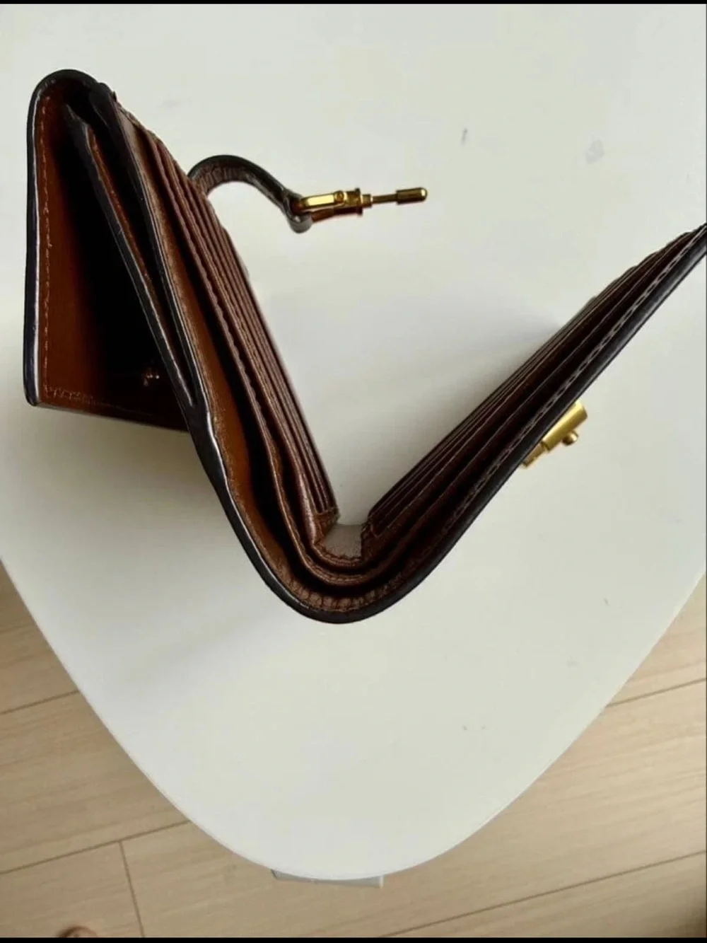 Gucci Brown GG Canvas Wallet with Green & Red Stripe